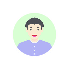 simple illustration of avatar Icon