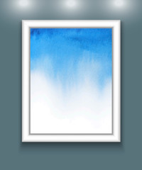 watercolor background in frame