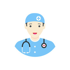 simple illustration of Doctor Avatar Icon