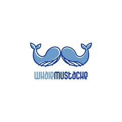 mustache logo vector