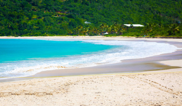 Flamenco Beach seaside shore Culebra Puerto Rico