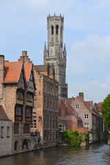 Fototapeta na wymiar Cool spring in Bruges