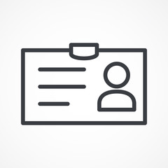 Id card, people icon. Business cards icon. Identification