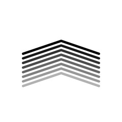 Eight linear wide arrows up. Thin line icon for website design and app development. Arrow shows direction. Editable stroke. Vector illustration isolated on white background.