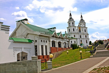 Fototapeta na wymiar Holy Spirit Cathedral in Minsk, Belarus