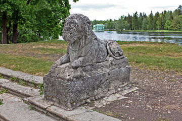 Obraz premium Lion statue