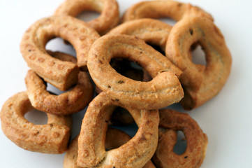 Taralli pugliesi ai semi di finocchio e vino bianco
