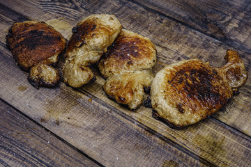 Roasted shoulder on a cutting board