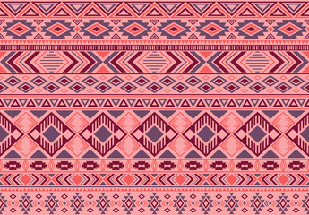 Indian pattern tribal ethnic motifs geometric seamless vector background. Modern indonesian tribal motifs clothing fabric textile print traditional design with triangle and rhombus shapes.