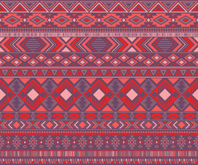 American indian pattern tribal ethnic motifs geometric vector background.