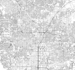 map of the city of Las Vegas, Nevada, USA © tish11