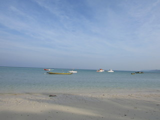 Obraz premium boat on the beach