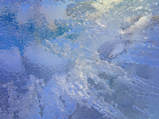Blue ice, arctic ice background.