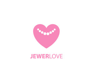 Love Necklace Jewellery design logo