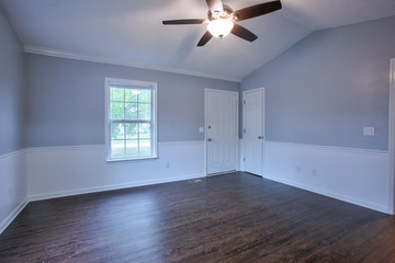 Living Room interior of a remodeled starter home