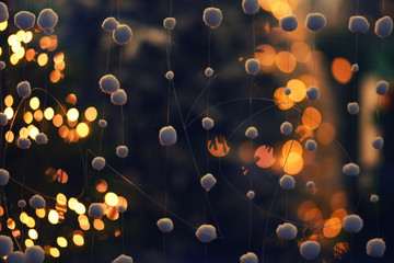 abstract blurred lights bachground/ christmas/ new year street decorations