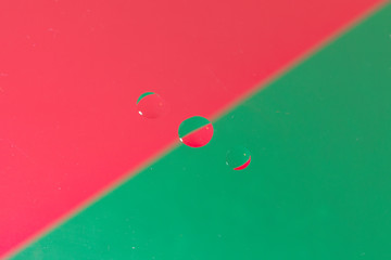 Gotas de agua simetría.