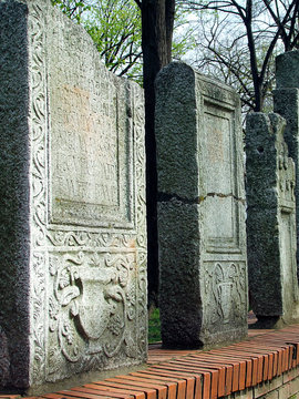 Lapidarium On Medieval Fortressi In Nis, Serbia