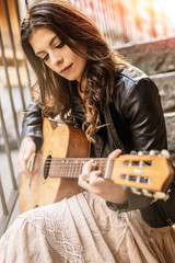 girl with guitar