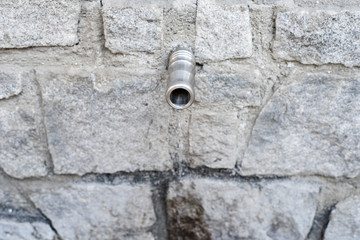 Close-up view of old drinking fountain, Bansko, Bulgaria, Europe