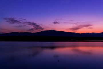 Atardece en el Envalse de Valmayor