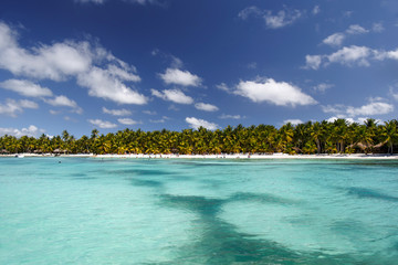 Dominican Republic, the Caribbean Sea, the sunny beaches of Saona Island