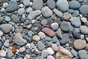 pebble stones at the beach