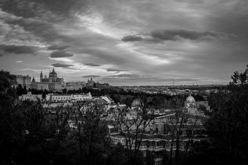 Madrid en blanco y negro.