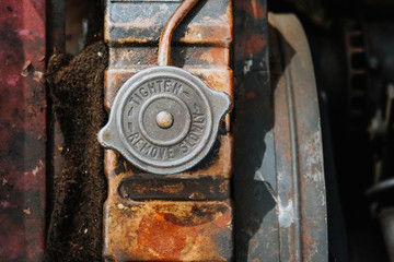 Old car engine part