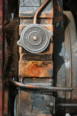 Old car engine part