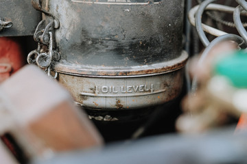 Old car engine part