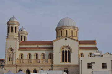 Fototapeta na wymiar The beautiful Orthodox church of Agia Napa in Cyprus