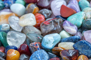 Group of colours gemstones