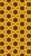 Ornate geometric pattern and abstract colored background