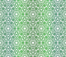 Geometric Seamless Pattern In Lace Style. Ethnic Ornament. Vector Illustration. For Interior Design, Fashion Textile Print, Wallpaper.