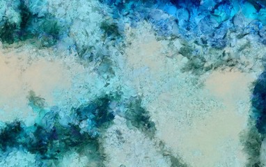 Creative abstract painting background in oil. Textured brush strokes of paint. Colorful design pattern. Artistic drawing grunge texture. Watercolor mixed fine art template for decoration. Vintage.