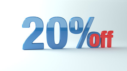 20% off, discount banner, element. 