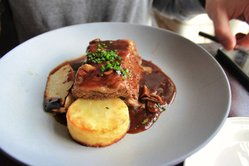 Resturant meal 