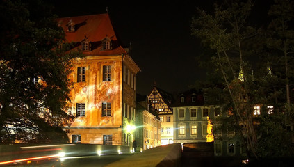 Bamberg bei Nacht Altstadt