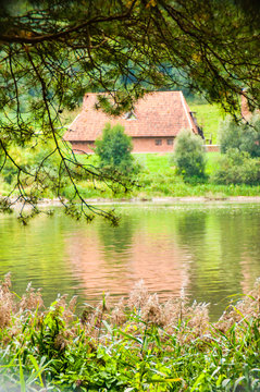Country village cabin on the coast of Nemun river in Nemun National Park