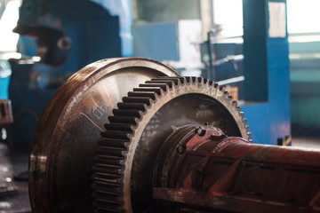 detail of an old machine