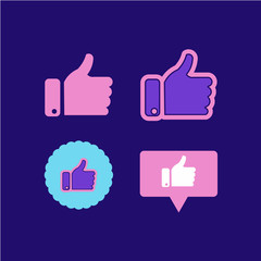 Like Icon Logo Vector Design Illustration