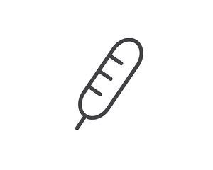 thermometer line icon illustration vector,temperature illustration design