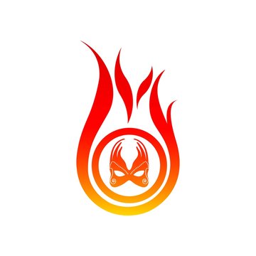 Flame logo Vector template. fire logo design graphic. torch logo Design element. hot fire icon. Gas logo illustration. ignite symbol . heat sign. energy silhouette.