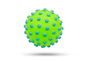 plastic ball on white background