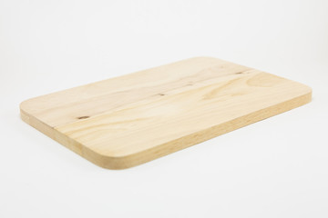 A wooden chopping board