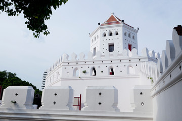 Phra Sumen Fort Bangkok, Thailand. It is the hexagonal-shape concrete fort built in the reign of...