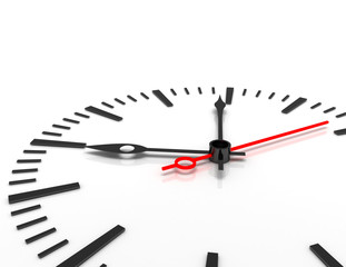 time concept clock closeup 3d