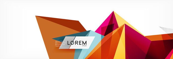 Science background. Abstract triangle pattern. Vector abstract geometric template