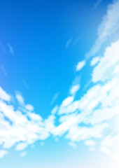 青空と雲の背景素材テクスチャベクターイラスト